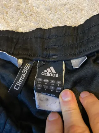 Adidas Capri Pantalón Pirata Negro Blanco Y2K