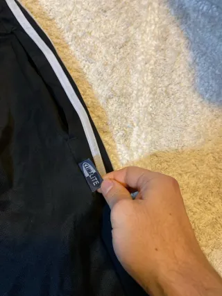 Adidas Capri Pantalón Pirata Negro Blanco Y2K