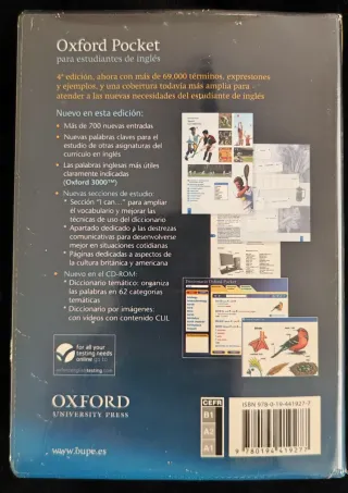 Diccionario Oxford Pocket para estudiantes de i...