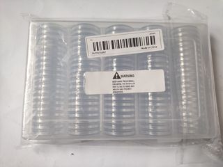 Coin capsules transparent 100pcs 27mm - NEW