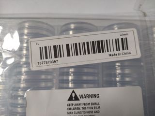 Coin capsules transparent 100pcs 27mm - NEW