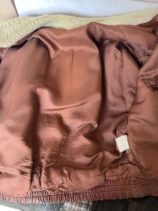 Cazadora Piel Aviador Marrón