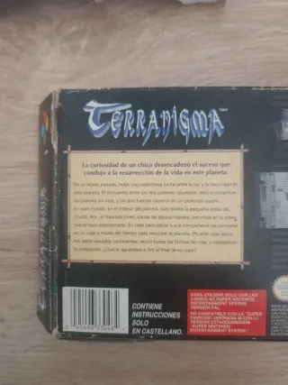 Terranigma PAL ESP Caja e Insert Originales