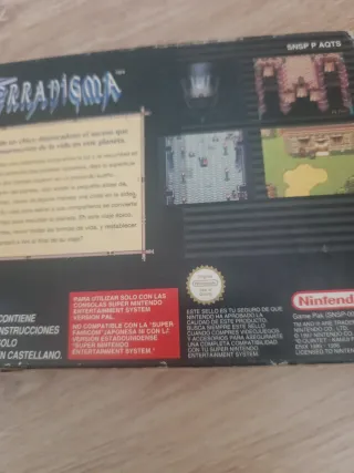 Terranigma PAL ESP Caja e Insert Originales