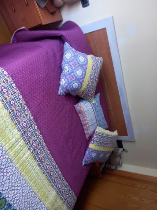 Canapé 150cm con colchón y cabecero