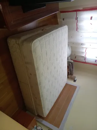 Canapé 150cm con colchón y cabecero