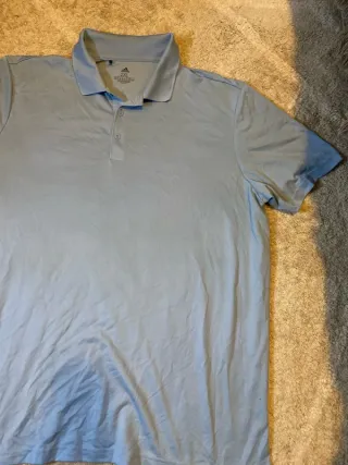 Polo Adidas azul deportivo Y2K