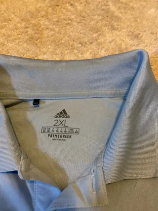 Polo Adidas azul deportivo Y2K