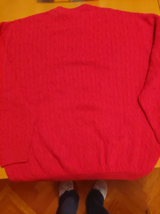 Jersey Lacoste Rojo Trenzado