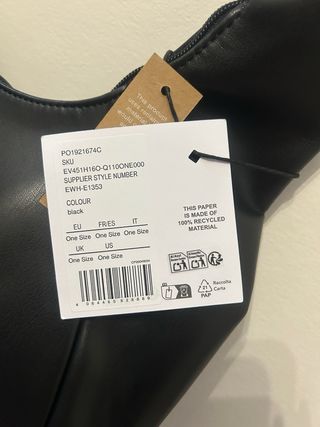 Borsa a mano nera even&odd