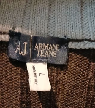 Jersey Armani Jeans Talla L. Pura lana virgen