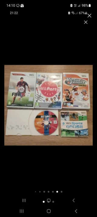 Juegos wii party y wii just dance sin caja