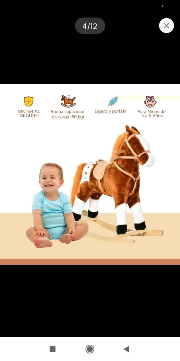 Caballito balancín infantil 3-6 años