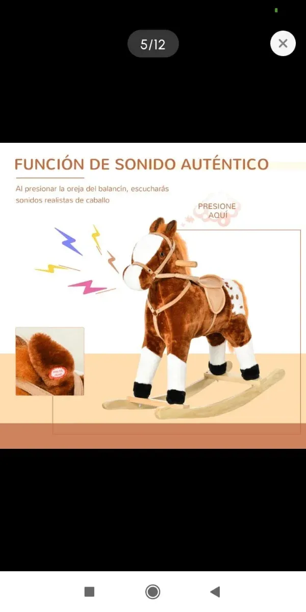 Caballito balancín infantil 3-6 años