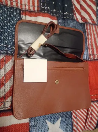 Borsetta Beaugency pelle nera e cuoio