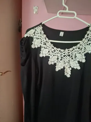 Camiseta ML manga larga con blonda