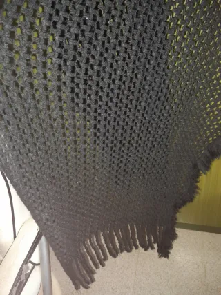 Sciarpa in lana nera