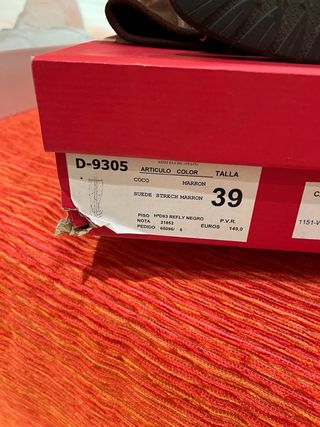 Botas altas piel y ante avellana/marrón