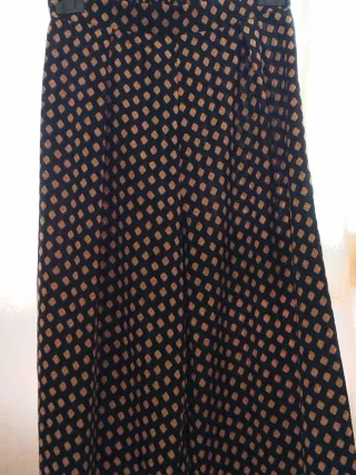 Pantaloni palazzo fantasia geometrica