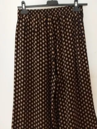 Pantaloni palazzo fantasia geometrica
