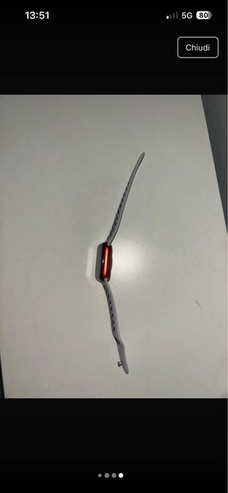 Apple Watch Serie 6 Grigio/Rosso con cinturinonike