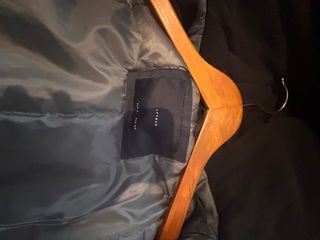 Abrigo azul marino con capucha Talla L