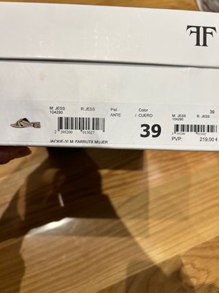 Sandalias Farrutx Talla 39 Nuevas