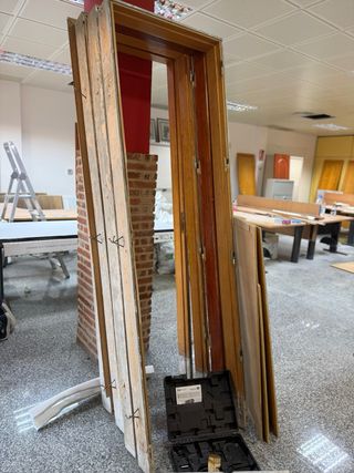 4 Puertas Madera Maciza con Marco