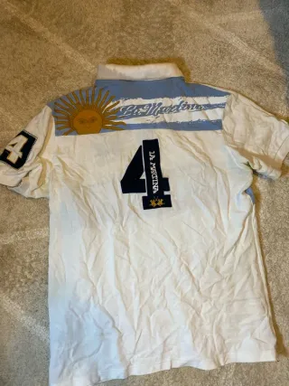 Polo La Martina Argentina Blanco/Azul XL