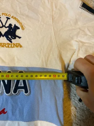 Polo La Martina Argentina Blanco/Azul XL