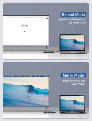Hub USB-C Ethernet Dockteck MultiPuerto 5 en 1