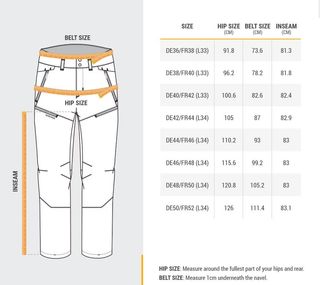 Pantalón Montaña Hombre Quechua SH500 Talla 42