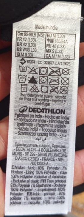 Pantalón Montaña Hombre Quechua SH500 Talla 42