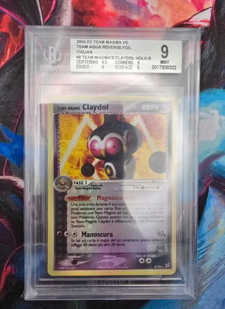 Carta Gradata BGS 9 Team Magma Claydol Reverse 8
