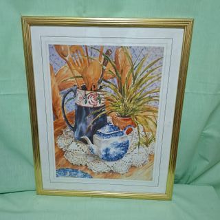 Cuadro bodegón vintage cocina