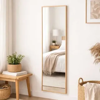 Espejo Pared Dorado Envejecido 31cm x 81 cm