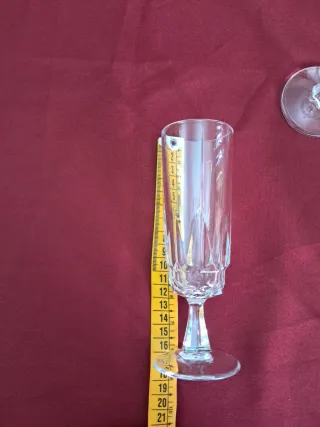 6 Copas de Cava de Cristal