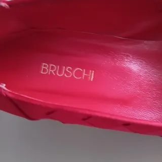 Scarpe Bruschi rosse 38.5 raso artigianali