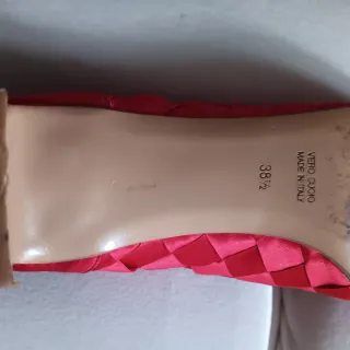 Scarpe Bruschi rosse 38.5 raso artigianali