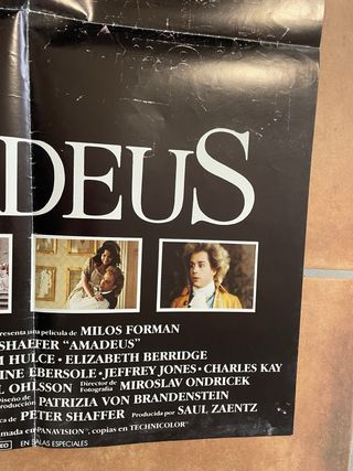 Póster Película Amadeus Milos Forman