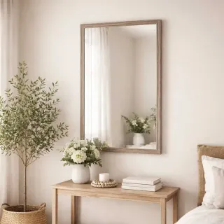 Espejo decorativo metal envejecido 51x71cm