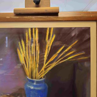 BODEGON CERAS SOBRE PAPEL H. GUTIERREZ