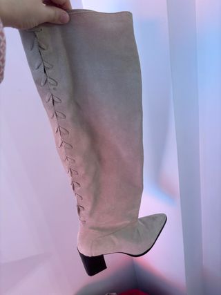 Botas Zara Talla 40 Beige