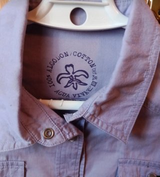 Camisa vaquera lila