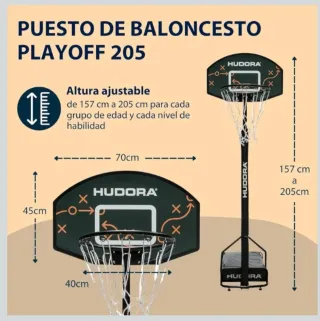 Canasta de Baloncesto HUDORA Playoff 205