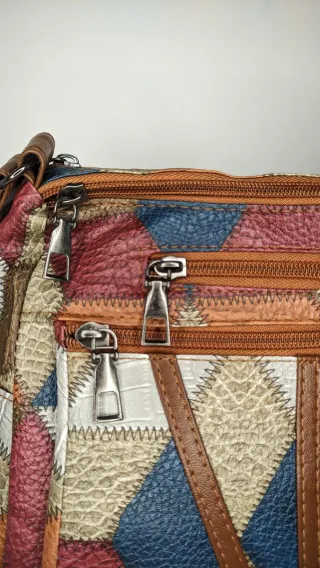 Bolso cruzado de mujer vintage | Piel sintética