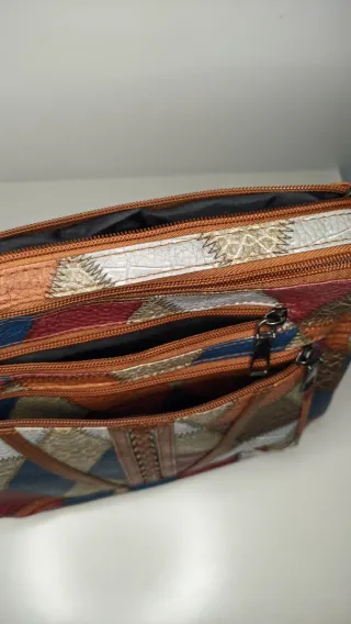 Bolso cruzado de mujer vintage | Piel sintética