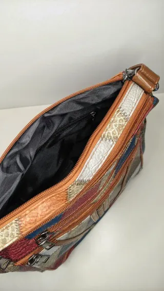 Bolso cruzado de mujer vintage | Piel sintética