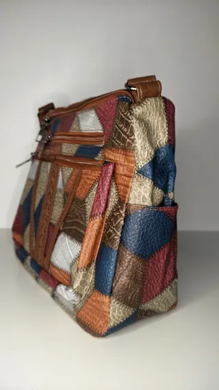 Bolso cruzado de mujer vintage | Piel sintética