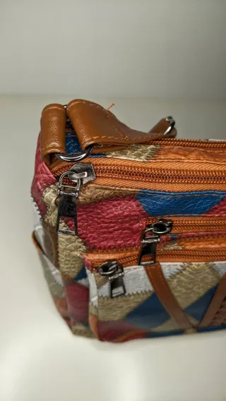 Bolso cruzado de mujer vintage | Piel sintética